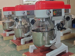 Fabrik preis High Speed Universal 40 Liter Planetary Food Mixer Bäckerei-Teig mischer mit Edelstahl deckel und Schüssel - Product Image 4