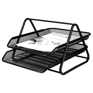 Plateaux <span class=keywords><strong>de</strong></span> <span class=keywords><strong>bureau</strong></span> coulissants à 2 niveaux, design moderne, robustes en métal, pour une organisation efficace et un gain <span class=keywords><strong>de</strong></span> place, idéaux pour le <span class=keywords><strong>bureau</strong></span>, la maison et l'école. - Product Image 1