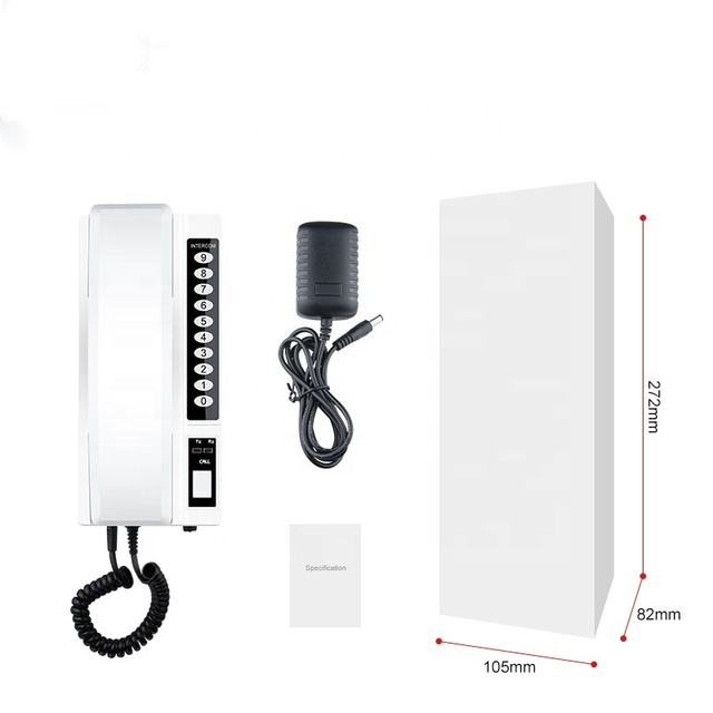 Point to Point Calling Intercom Wireless Recharged Audio Door Phone