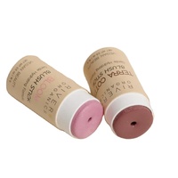 Emballage en papier recyclable de haute qualité pour les soins de la peau Tube de conteneur de bâton de déodorant en forme de cylindre Push up & Twist up