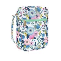 Échantillon Gratuit – Housse de Bible Florale Personnalisée de Qualité Supérieure pour Femme avec Poignée et Poches – Sac de Rangement pour Bibles