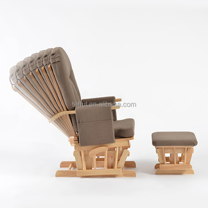 Fauteuil à bascule rembourré pour allaitement, idéal pour la chambre de bébé ou le salon - Product Image 3