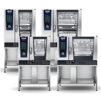 Four à vapeur électrique multifonction Rationalino R Touchscreen, de qualité hôtelière, grande capacité, pour rôtir le canard, unité combinée