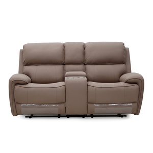 Geeksofa Furniture Modern <strong>Leather</strong> Manual Motion <strong>Recliner</strong> Sofa Set <strong>3</strong> 2 1 With Console &amp; Folding Down Table For Living Room - Product Image 4