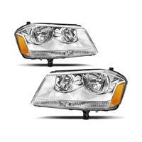 Phares automobiles en gros pour Dodge Avenger Berline 2008-2014, ensemble de phares halogènes ambre