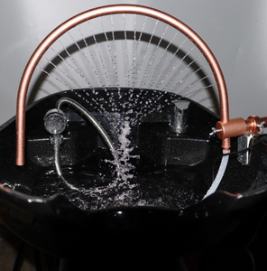 Lavabo para Salón de Belleza con Accesorios, Altura Ajustable, Circulación de Agua, Terapia Capilar, Spa para Hotel, Baño, Gimnasio - Product Image 1