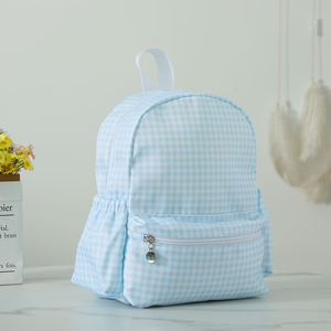 Mochila de Mezclilla Unisex con Monograma y Cierre de Cremallera, Logotipo de Equipo Blanco, Mochila Deportiva Casual para Niños Pequeños - Product Image 3