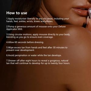 Espuma Autobronceadora Orgánica de Chocolate Claro, Autobronceador sin Sol, Mousse Platino Oscuro - Product Image 5