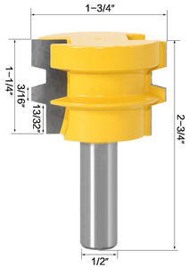 12Mm 1/2 Inch Shank Carbide Răng Mộc <span class=keywords><strong>Miter</strong></span> <span class=keywords><strong>Router</strong></span> Bits Chế Biến Gỗ Sàn Doanh <span class=keywords><strong>Router</strong></span> Bits - Product Image 4