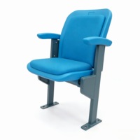 Chaise de stade pliable rembourrée robuste résistante aux intempéries, siège VIP fixe pour gradins, fixation au sol, résistance aux UV