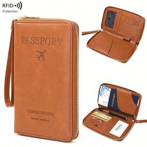 Nueva Cartera RFID 2026 para Pasaportes y Documentos, Bolsa de Viaje Multifuncional con Cierre, para Guardar Boletos de Avión - Product Image 2
