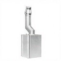 GTGMOTO Kit de boîte à air d'admission en aluminium à haut débit pour Yamaha Blaster Silver