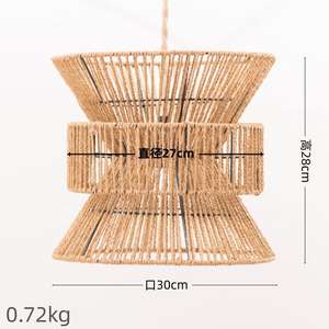 <span class=keywords><strong>Abat</strong></span>-<span class=keywords><strong>jour</strong></span> pendentif Globe tissé à la main vintage pour café Hall Bar Restaurant magasin de vêtements ou articles de maison en corde - Product Image 5