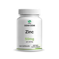 Capsules de Gluconate de Zinc Haute Concentration 50mg |   Soutien du système immunitaire OEM ODM – Complexe minéral de capsules de zinc, cuivre et sélénium