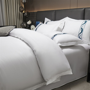 Juego de Ropa de Cama de Cuatro Piezas de Color Sólido para Hoteles de Cinco Estrellas - Product Image 6