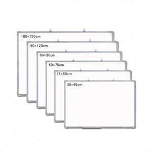 Tableau blanc magnétique mural en aluminium effaçable avec logo personnalisé pour la maison ou le bureau - Product Image 1