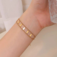 Nouveau bracelet rétro en forme de diamant bijoux pour femmes en acier inoxydable à la mode personnalisés