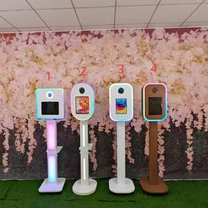 Kiosque Photobooth pour Fête d'Anniversaire avec Valise Métallique, iPad, Appareil <span class=keywords><strong>Photo</strong></span> Reflex Numérique et Télécommande – Installation Simple - Product Image 2