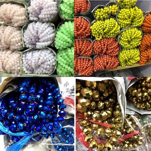 Perles en verre rondes de 4, 6, 8 et 10 mm pour la création de bijoux, vente en gros, lot en vrac - Product Image 1