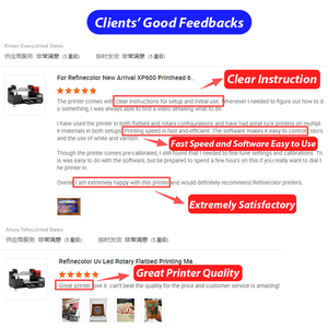 Refinecolor Chất lượng cao 6090 UV dtf máy in A1 UV phẳng máy in sticker cho trường hợp điện thoại Acrylic Trophy Canvas Tumbler - Product Image 6