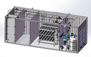 Tích hợp thiết bị xử lý nước thải MBR với Thẩm Thấu Ngược PLC kiểm soát công suất cao 5000l/giờ Bảo hành 1 năm - Product Image 6