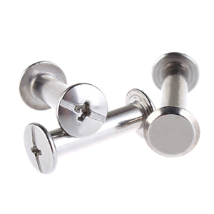 Bag Hardware SS304 SUS Leather Stud Nail Belt <strong>Chicago</strong> Screws 4mm Rivets for Photo Albums Crafts Wallet Bag <strong>Parts</strong> Accessories - Product Image 1