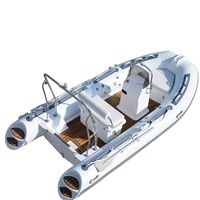 Bateau pneumatique à ponton en fibre de verre CE Chine 13FT 3.9m RIB390BL, petit yacht, à vendre