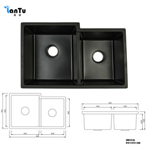 Hiện đại nhà bếp bồn rửa nhà bếp rau rửa lưu vực đôi bồn rửa bán hàng trực tiếp từ các nhà máy nguồn, Giảm giá lớn - Product Image 6