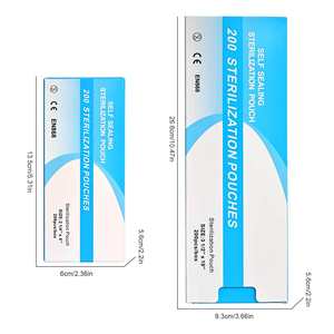 Sacs de désinfection des ongles jetables de qualité médicale, sacs de stérilisation auto-scellants pour limes à ongles et embouts de perceuse, emballés en boîte - Product Image 1