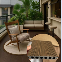 Revêtement de terrasse extérieur moderne Freyr Forest en WPC, revêtement composite WPC en co-extrusion PE pour la décoration de patio, jardin et terrasse extérieurs