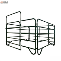 Panneaux de clôture portables en tube d'acier robustes et économiques pour l'élevage de bétail, d'chèvres, de porcs et de moutons, pour enclos ronds et mangeoires