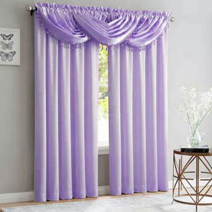 Rideau de fenêtre à œillets XinLan en tissu satiné de luxe à double couche pour salon - Product Image 6