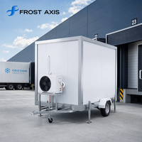 Gefrierfleisch-Lagerung Mobiler Kühlanhänger Frost Axis Begehbarer Gefrierschrank Anhängbare Kühlzelle mit Sanyo Copeland Kompressor CE