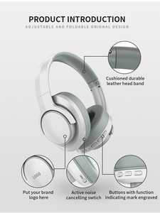 Thấp moq thanh lịch ANC Tai nghe không dây On-Ear nhãn hiệu riêng tai nghe với inbuilt Microphone - Product Image 6