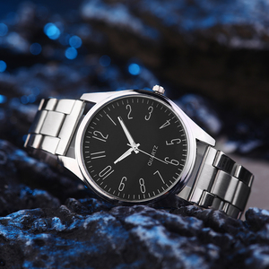 MODIYA Hotsale Simple Mans Relojes Aleación Caja Acero China Cuarzo Movimiento Números árabes Dial Relojes - Product Image 4
