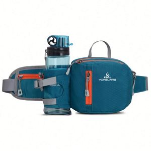 Riñonera Deportiva Unisex con Porta Botella de Agua y Bolsillo Ajustable para Caminar y Correr - Tejidos de Microfibra - Product Image 4
