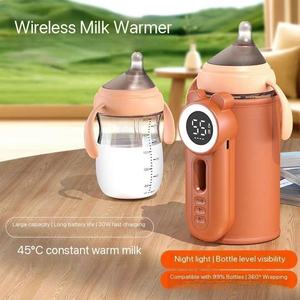Bottle Insulation Cover Constant Temperature Heating Milk Warmer Wireless No-<b>plug</b> Universal Portable Travel Milk Warmer - Product Image 3
