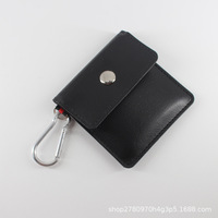 Cendrier de poche classique en PVC, porte-cigarettes, sac ignifuge portable pour l'extérieur, avec boucle de suspension pour élimination des mégots