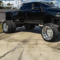 Jantes forgées SRW 20x10 22x10 24x10 6x139.7 6x5.5 à bord large et déporté, polies et personnalisées pour Chevrolet Silverado 1500 2500