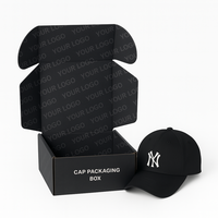 Fabricant de boîtes d'expédition personnalisées, boîtes en carton ondulé avec logo imprimé à l'intérieur, boîtes d'expédition écologiques auto-adhésives pour chapeaux