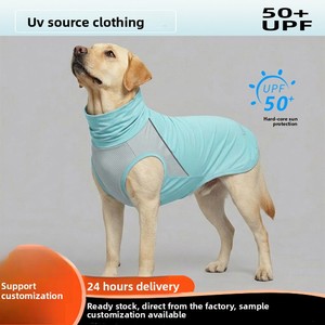 Camiseta de Protección Solar UPF 50+ <span class=keywords><strong>para</strong></span> Perros Medianos y Grandes - Chaleco Transpirable sin Mangas con Tiras Reflectantes, Camiseta Deportiva <span class=keywords><strong>para</strong></span> Mascotas - Product Image 3