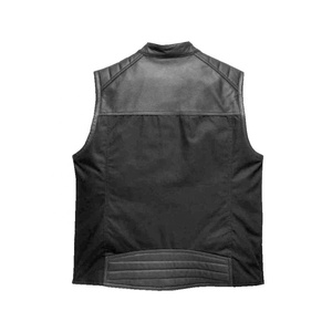 Veste sans manches en cuir véritable 100% sur mesure pour hommes, équipement de protection pour moto, nouveau style, tailles plus grandes, vêtements de sport de haute qualité - Product Image 2