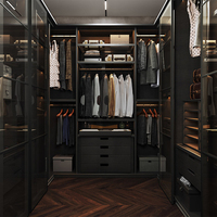 Système de dressing sur mesure le plus vendu pour chambre à coucher – Armoire et dressing de luxe en bois, design personnalisé