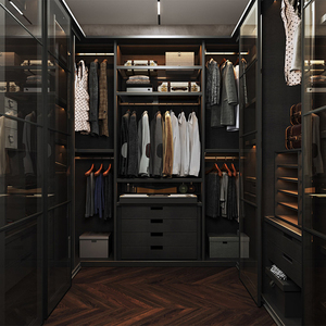 Armario de Dormitorio Más Vendido, Sistema de Vestidor, Diseño de Muebles, Vestidor de Madera de Lujo Personalizado para Dormitorio - Product Image 6