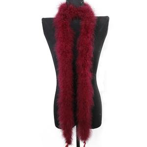 Boa de plumes de marabout noir blanc en gros - Product Image 4