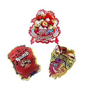 Buste Mylar Personalizzate Richiudibili con Stampa Esotica Cali Packs, Confezioni Ziplock Fustellate Anti-odore da 3.5g e 14g - Product Image 1