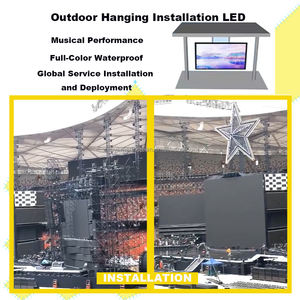 Écran LED personnalisé en couleur pour les sites touristiques, avec boîte en bois pour le transport facile, support de <span class=keywords><strong>colonne</strong></span> extérieur - Product Image 6