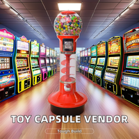 Distributeur automatique de capsules en spirale DEER pour salle de jeux, capacité de 300 à 600 pièces, métal + plastique, multicolore, paiement par pièces, garantie 1 an