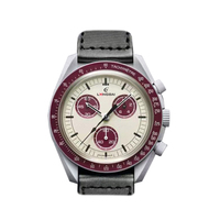 Marca multifunción Luna reloj de las mujeres de los hombres clásico planetas reloj deportivo de lujo cronógrafo de cuarzo Relojes