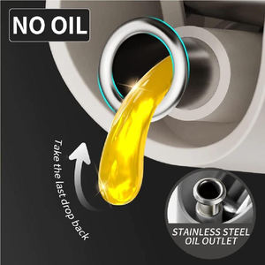 LOVFE Multifonction Home Cooking Oil Glass 2 in 1 500ml Oil Mister Vinegar Dispenser Bottle Olive Oil for Kitchen Cooking - Product Image 5